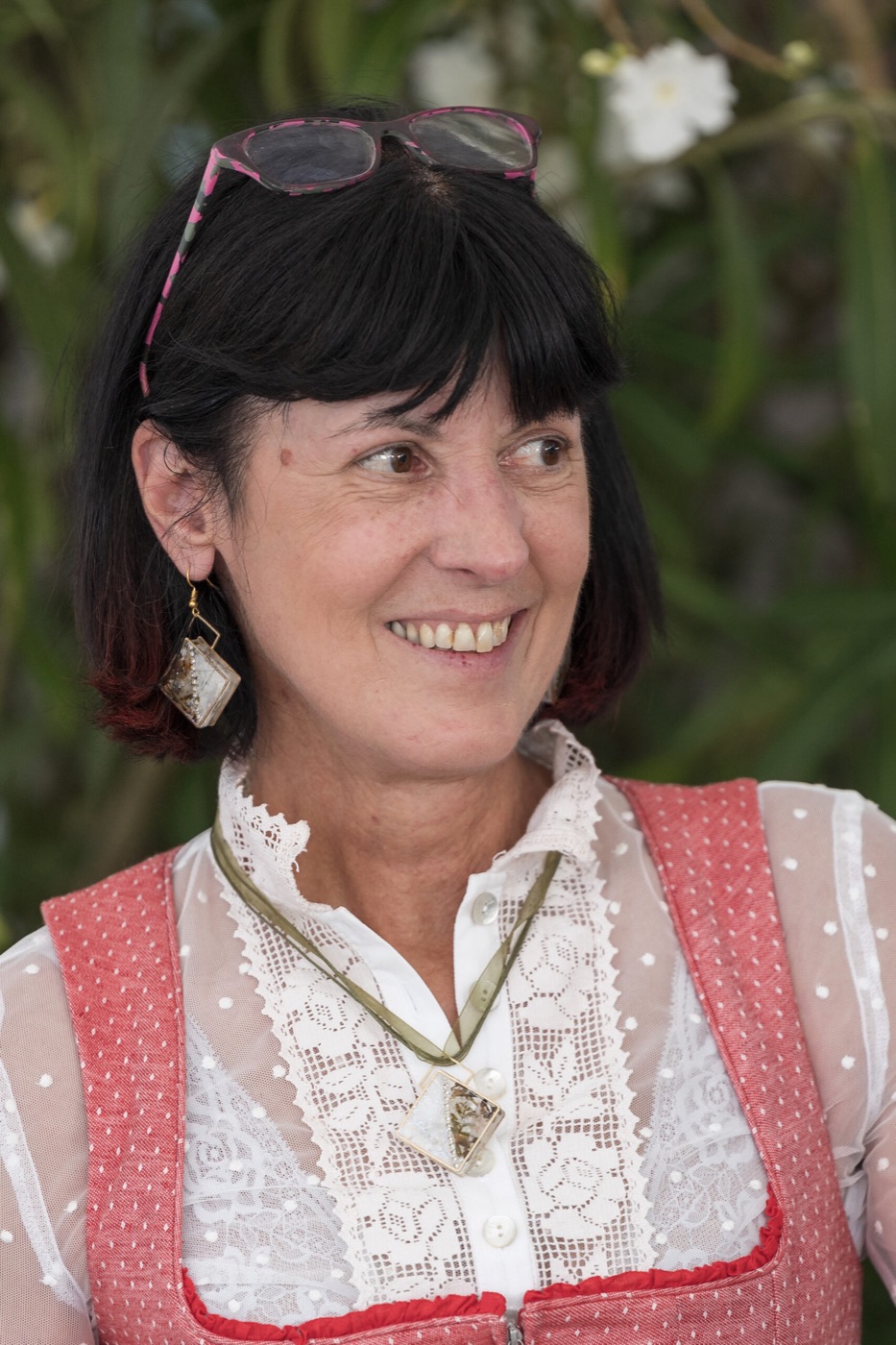 Petra Kerbler im Garten